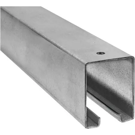 Box Rail Plain 450 20 Galvanized Steel Hardware For Doors