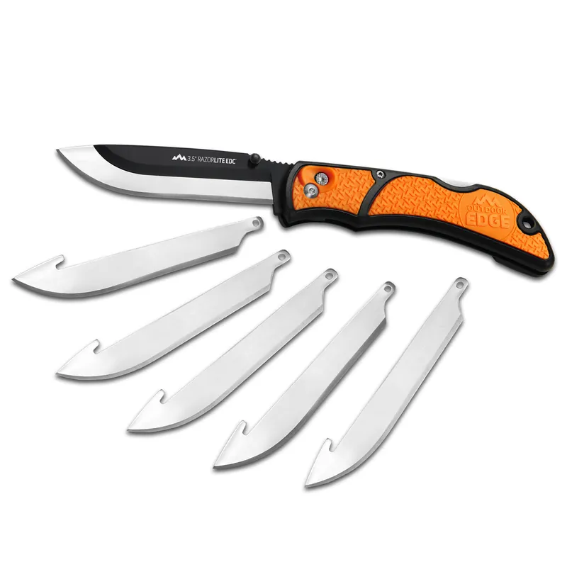Razor-lite Replaceable Blade Folding Knife 3-1/2 In. Blaze Orange