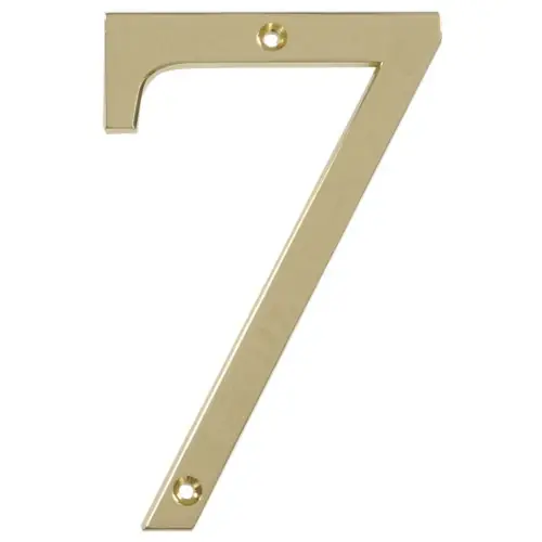 843177 5 In. Brass Distinctions Zinc Die-cast Flush Mount House Number - 7 - 5 Piece