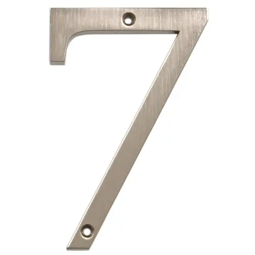 843187 5 In. Nickel Distinctions Zinc Die-cast Flush Mount House Number - 7