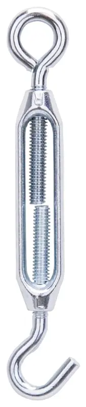 MINTCRAFT LR335 Hook/Eye Turnbuckle, 7/32x6-1/2-Inch