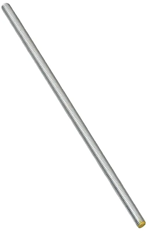 Threaded Rod, Zinc, 16 TPI, 3/8 X 72 In.