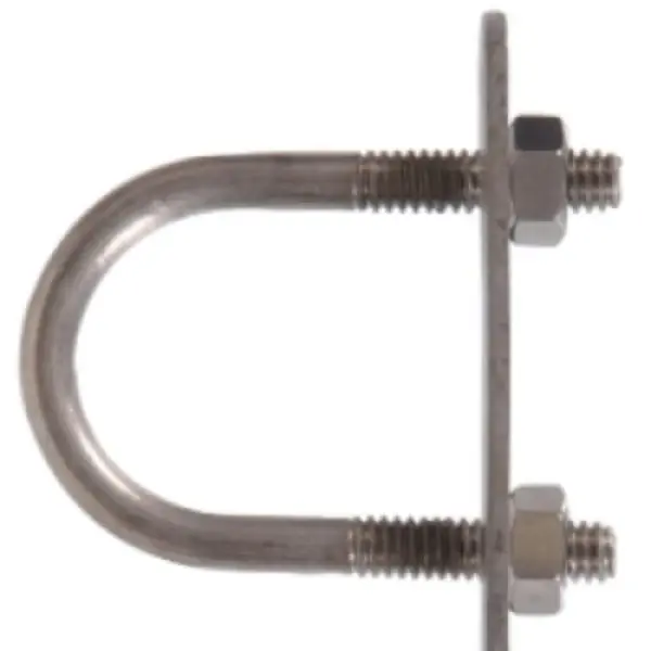 0.25 X 1.75 X 1 In. U-bolt Round Saddle, Stainless Steel - Model 320872