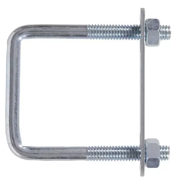 Square U Bolt With Hex Nuts - Durable Steel Construction, Various Sizes Available