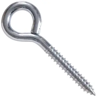 1/2 Inch Lag Screw Thread Eye Bolt - Heavy Duty Steel Construction