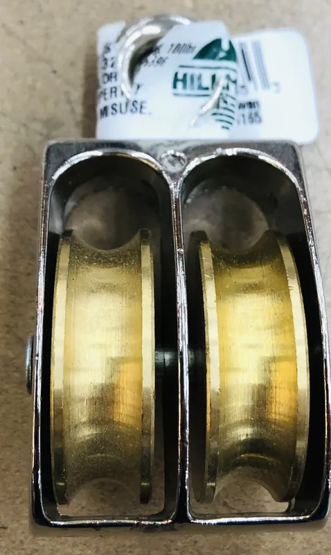1.5 Inch Double Rigid Pulley - Heavy Duty Steel Construction
