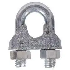 5/8 Inch Galvanized Iron Wire Rope Clip - Durable Malleable Iron Construction
