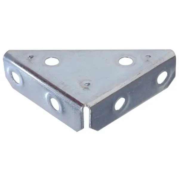 2 Heavy Duty Zinc Plated Corner Brace Mending Plates By Hillman Model 851143