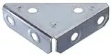 851144 3-inch Zinc Plated Heavy Duty Corner Brace For Structural Support