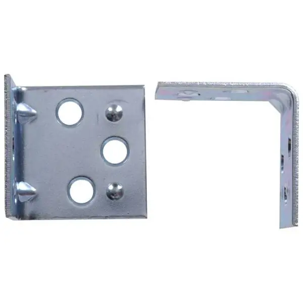 1-1/2" Double Wide Corner Brace, Zinc Plated Mending Plates By Hillman, Model 851146
