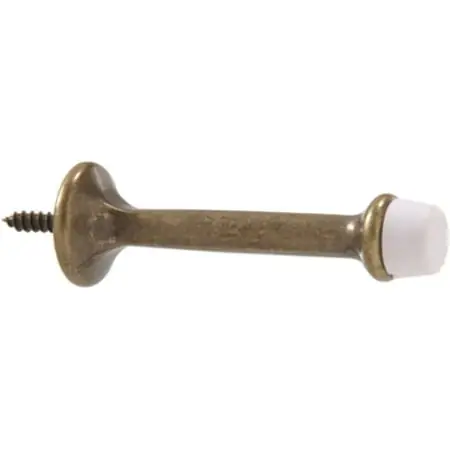 3 Inch Rigid Door Stop In Antique Brass - Model 851324 By Hillman