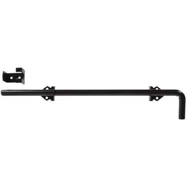 The Hillman GroupThe Hillman Group 851364 1/2 X 18 Cane Bolt - Adjustable Throw - Black Finish 1-Pack