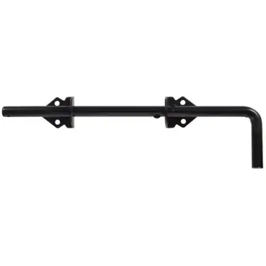 Hillman 1/2" X 12" Cane Bolt Non-adjustable Throw, Black Finish, Model 851369