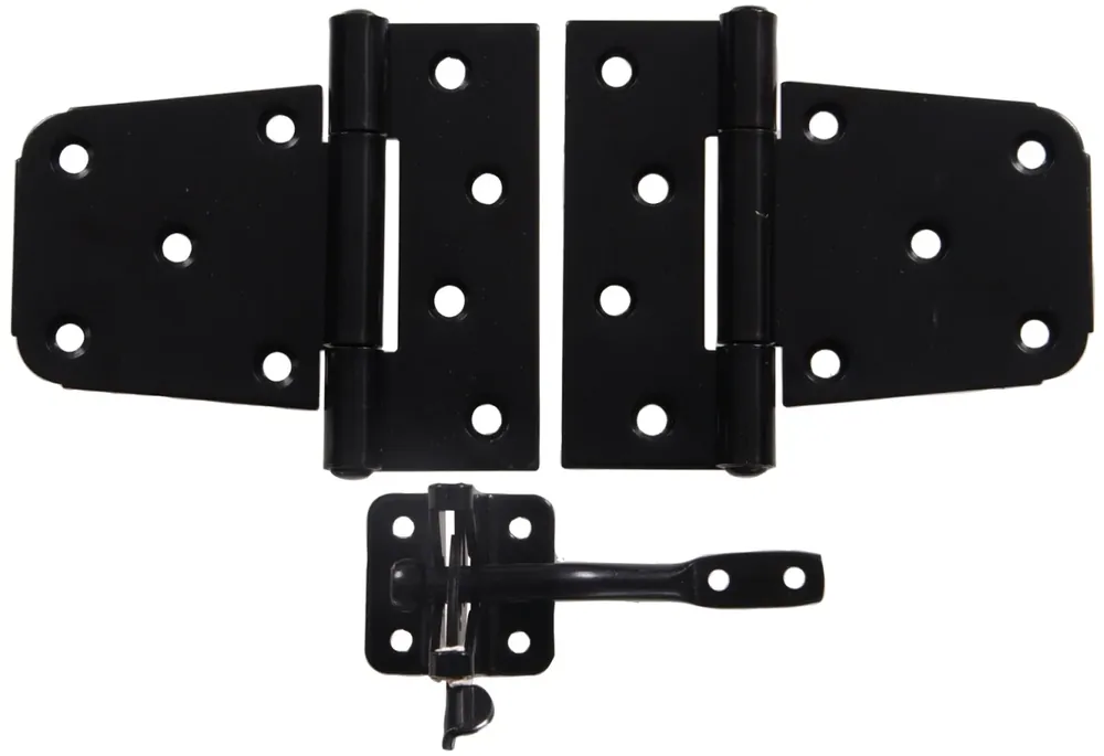 Black Ornamental Gate Hardware Kit Model 851371 For Cupboards
