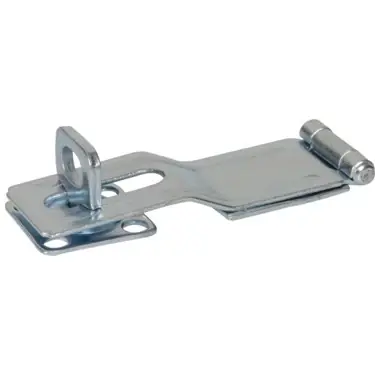 4-1/2" Swivel Staple Safety Hasps, Zinc Plated, Hillman Cabinet Hardware