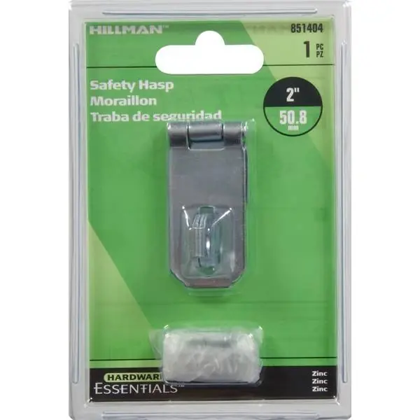 2 Inch Zinc Plated Safety Hasp - Durable Security Solution