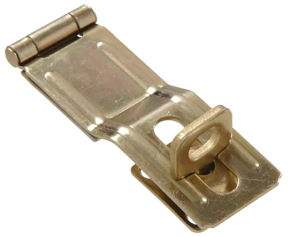 Safety Hasp Swivel 3.5 Inch Zinc & Yellow