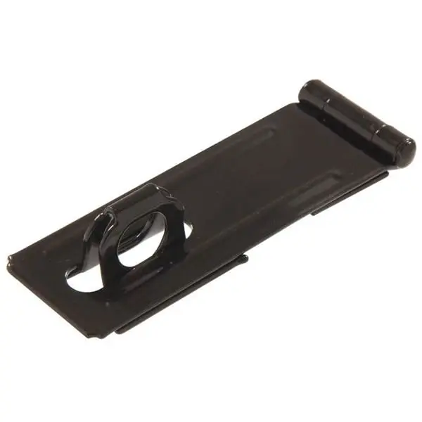 Safety Hasp Hinges - 3.5 Inch Black Durable Security Solution
