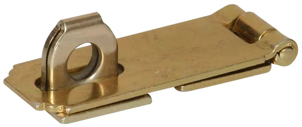 3.5 Inch Zinc & Yellow Safety Hasp Hinges - Model 851429