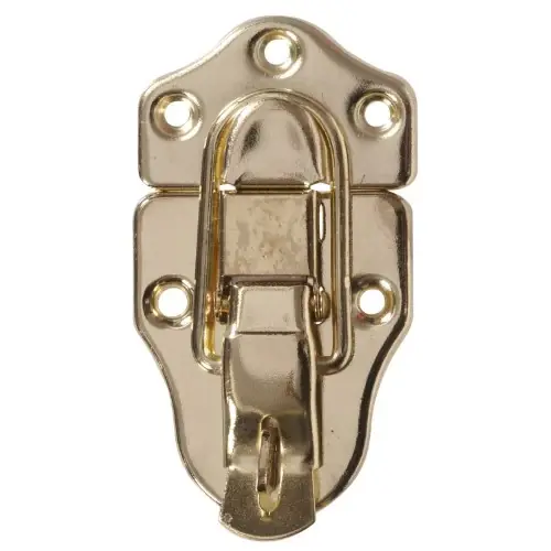 Ornamental Locking Draw Catch, Brass Finish, Model 851527 By Hillman Fastener Corp