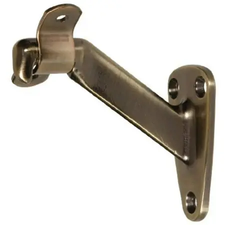 Handrail Bracket - Heavy Duty - Antique Brass 1Pk Hillman Shelf Brackets 851538