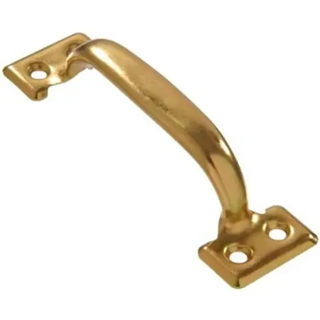 5-1/2" Utility Door Pull In Zinc/yellow Dichromate Finish By Hillman