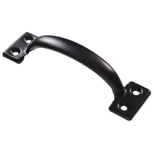 6-1/2" Black Utility Door Pull Plate - Model 851566 By Hillman