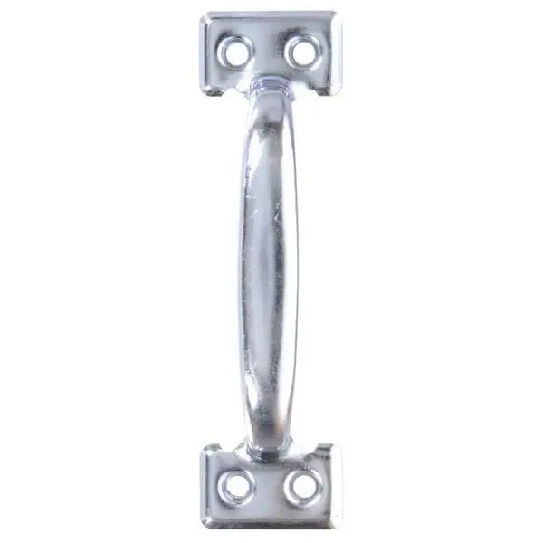 6-1/2 Utility Door Pull, Zinc Plated Hillman Pull Plates 851567 008236865752