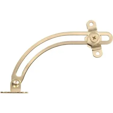 Friction Lid Support Right Side, Brass Finish Hillman Mending Plates 851584