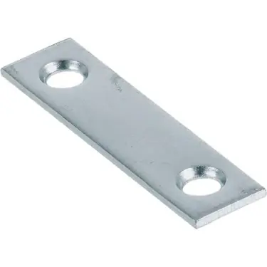 2 X 1/2 Mending Plate, Zinc Plated Hillman Mending Plates 851676 008236866483