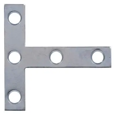The Hillman Group The Hillman Group 851710 2-1/2 X 2-1/2‘ T-Plate - Zinc Plated 2-Pack