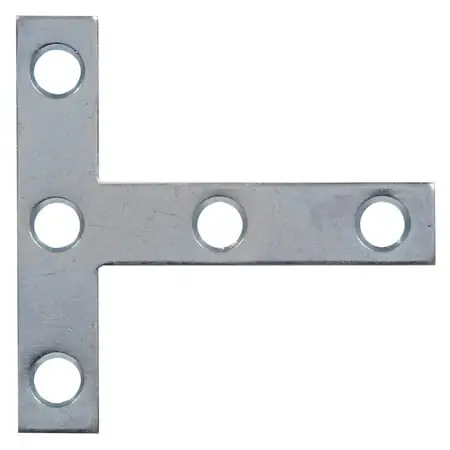 5 X 5 Inch Zinc Plated T-plate For Structural Support And Reinforcement