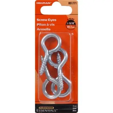 Zinc-plated Large Eye Screw Eye 1-15/16 Inch - Model 851771