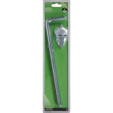 1/2 X 12 Cane Bolt - Non Adjustable Throw - Zinc Plated Hillman Gate Parts