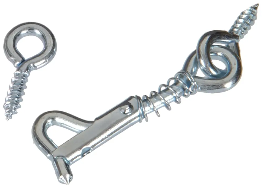 2-1/2" Zinc Plated Safety Hook And Eye - Hillman Model 851928