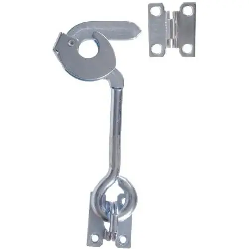 Heavy-duty 8-inch Safety Gate Hasp With Plates For Secure Locking