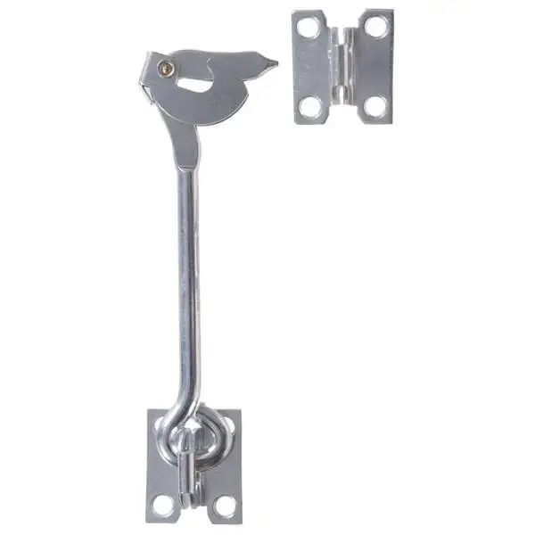 6 Inch Heavy Duty Zinc Plated Gate Hook With Plates - Model 851935