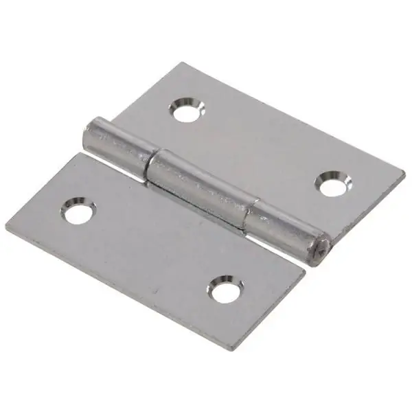 2-1/2" General Purpose Broad Hinge With Fixed Pin, Zinc Plated, Model 851949