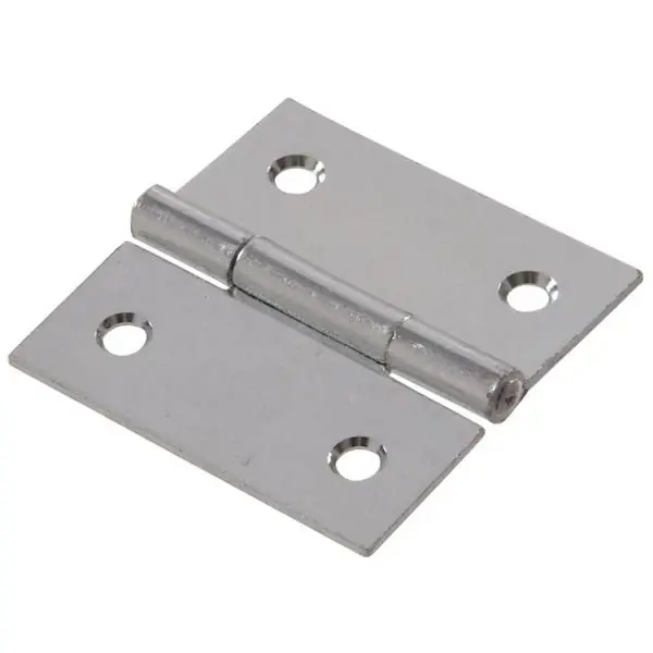 4" Zinc Plated General Purpose Broad Hinge With Fixed Pin By Hillman