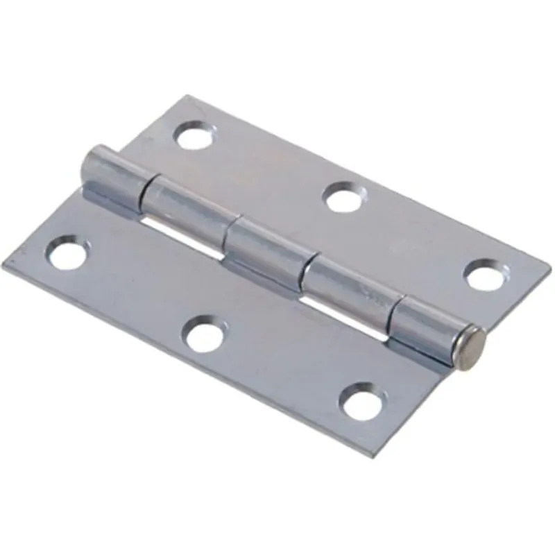 1" Light Narrow Hinge With Removable Pin, Zinc Plated Finish