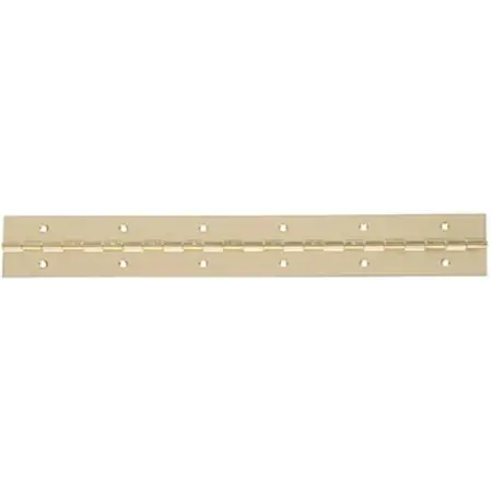 851966 30 X 1-1/2 Inch Brass Plated Continuous Hinge With Fixed Pin