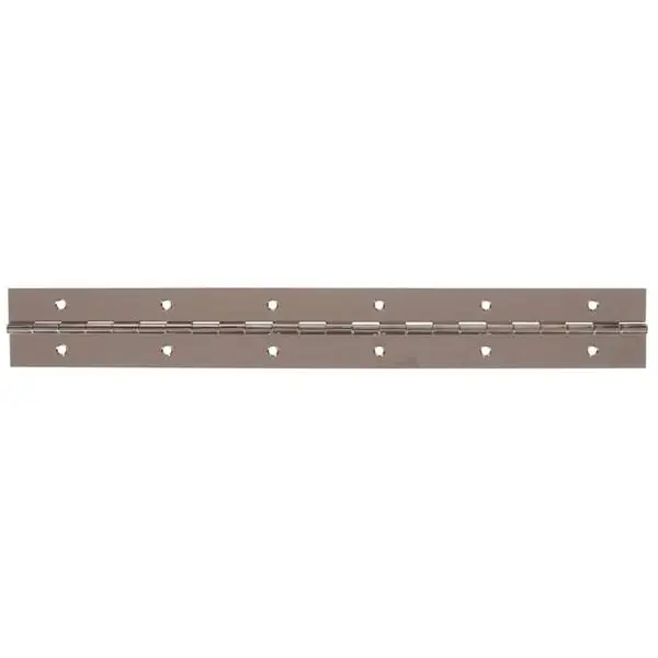 Nickel Plated Continuous Hinge 48" X 1.5" For Durable Applications