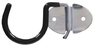 Broom And Tool Holder - Black Vinyl Coated - Hillman Model 851985