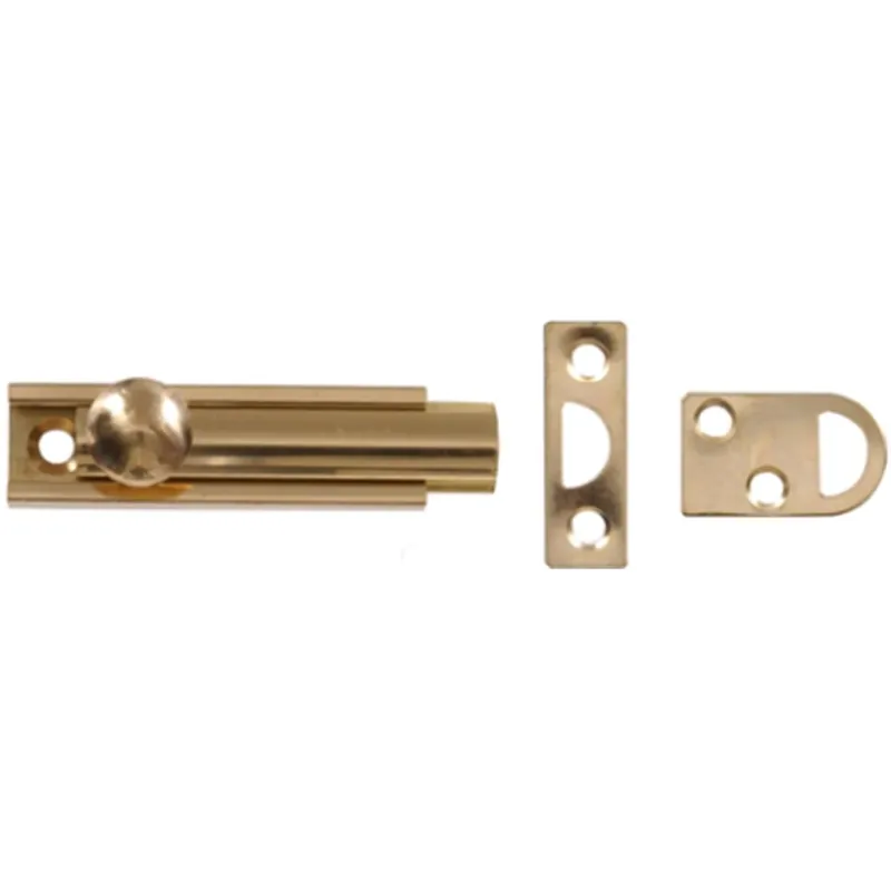 3 Inch Solid Brass Surface Bolt - Durable And Reliable Security Solution