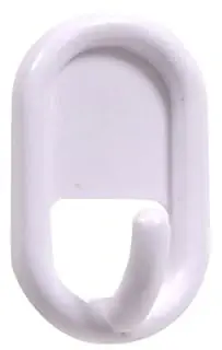 Plastic Oval Hook With Adhesive Backing - Hillman Hook And Eye Model 852097