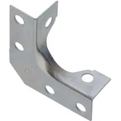 852188 4" X 0.62" Zinc Plated Outside Corner Brace For Structural Support