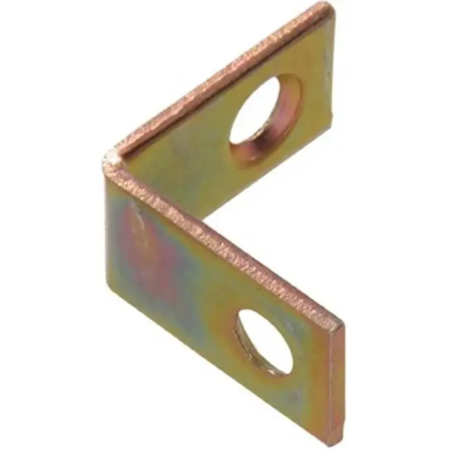 852196 3" X 0.75" Zinc & Yellow Dichromate Corner Brace