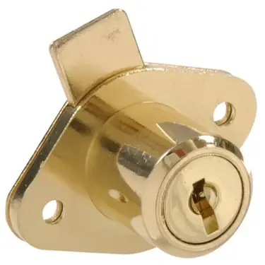 852236 Brass Plated Keyed Drawer Lock By Hillman - Durable Security Solution
