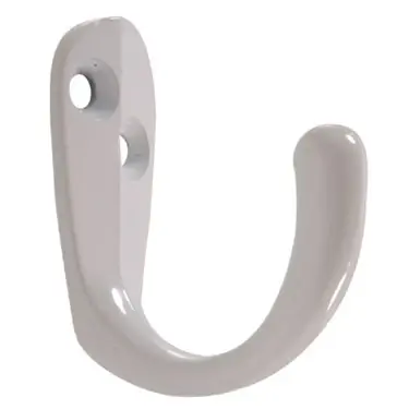 White Clothes Hook - 2 Pack Hillman Hook And Eye Model 852279