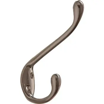 852321 Heavy Duty Satin Nickel Garment Hook - Single Item